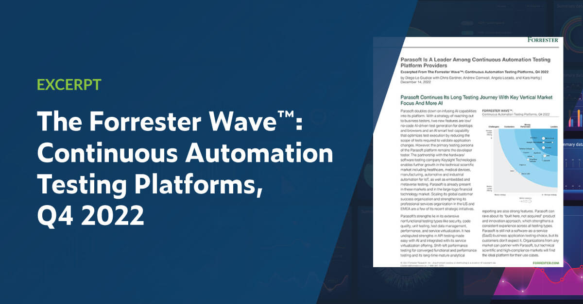 The Forrester Wave™: Continuous Test Automation Platforms, Q4 2022 Excerpt