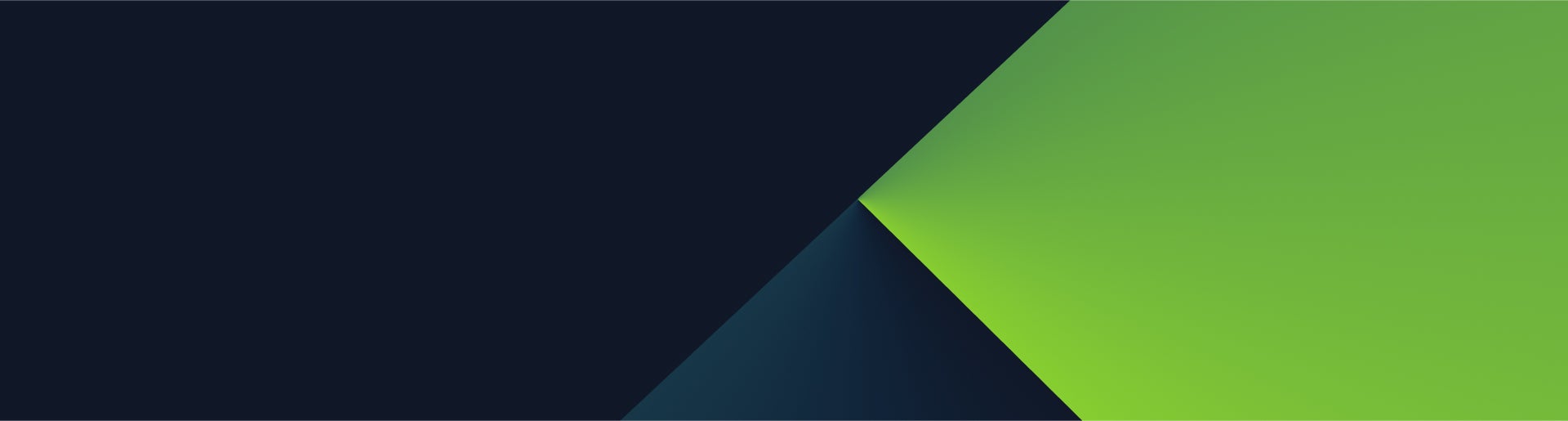 Image of banner with blue background and abstract lighter blue and green shapes.