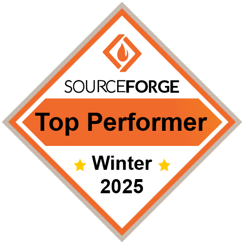 Sourceforge Top Performer Winter 2025 badge