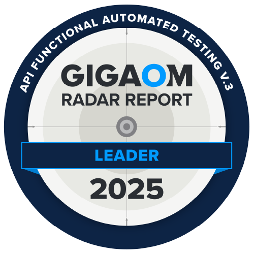 GigaOm Radar Report, API Functional Automated Testing, Leader 2025 badge