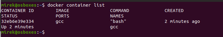 Screenshot of Eclipse showing hash of a container project.