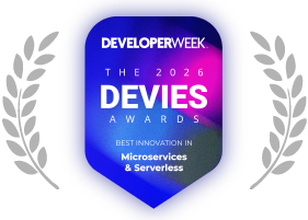 Developer Week Devies 2026 Microservices and Serverless award badge