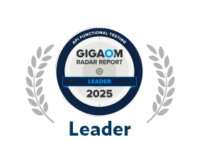 GigaOm Radar Report Leader 2025 for API Functional Automated Testing badge